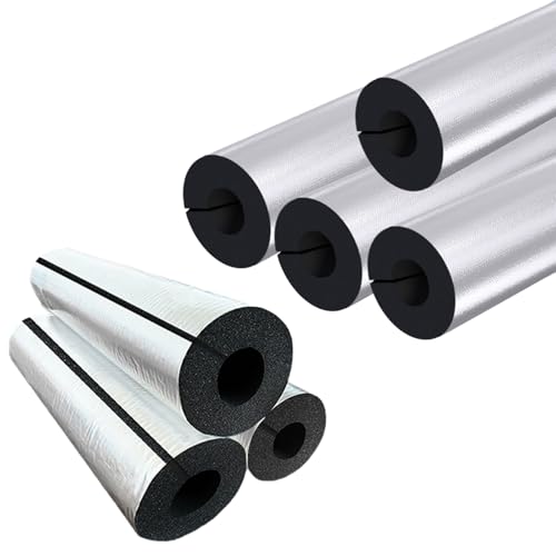 発泡断熱パイプ适用内径22-110mm、自己接着フォーム保温配管、家庭用チューブ 絶縁カバー、温水および冷水断熱シェル、氷結中空発泡ホース、エアコン銅管保護スリーブ、日焼け止め、防水 、熱保護、遮音、壁厚15/20/30mm(15mm,110mm)